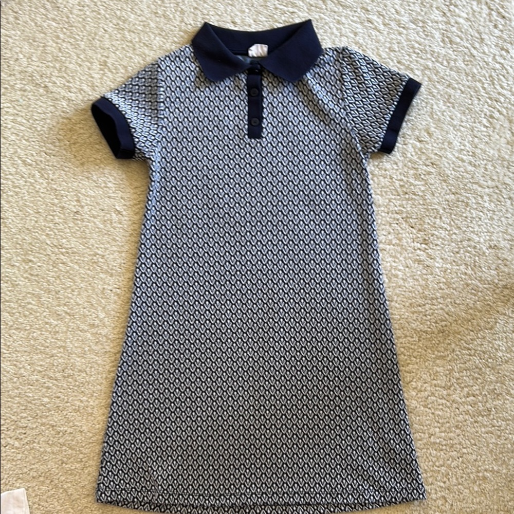 Zara Kids Casual Dress - Navy and White